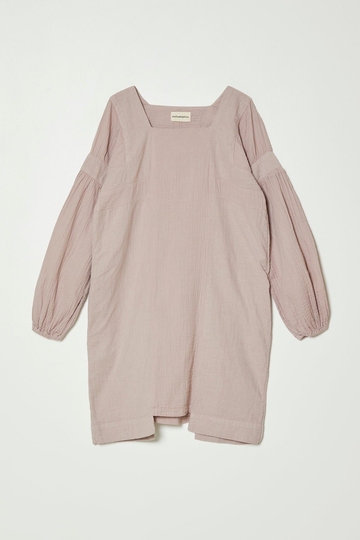 Block Dress in Crinkled Cotton
