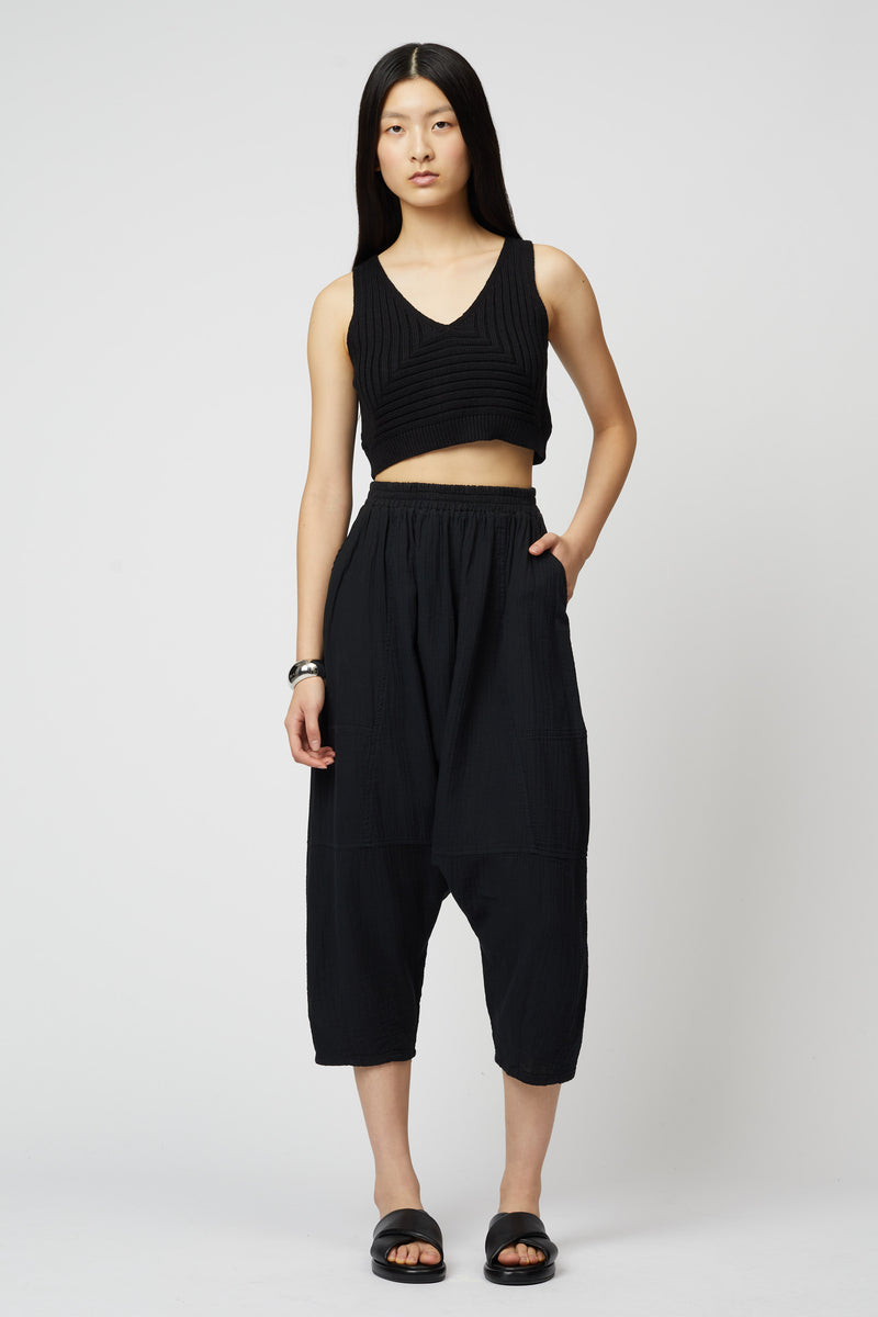 CROPPED RIB TOP – Atelier Delphine