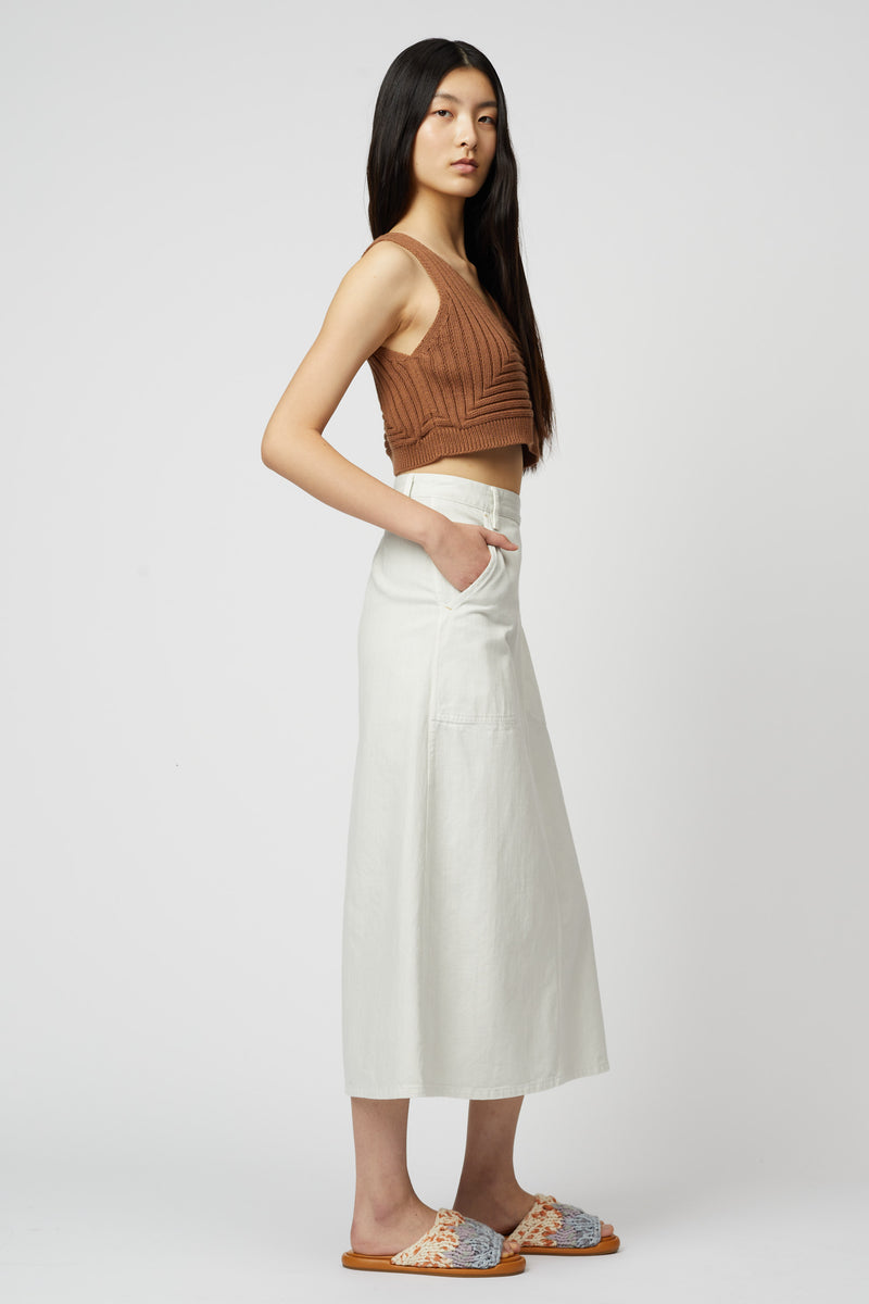 CROPPED RIB TOP