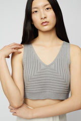 CROPPED RIB TOP