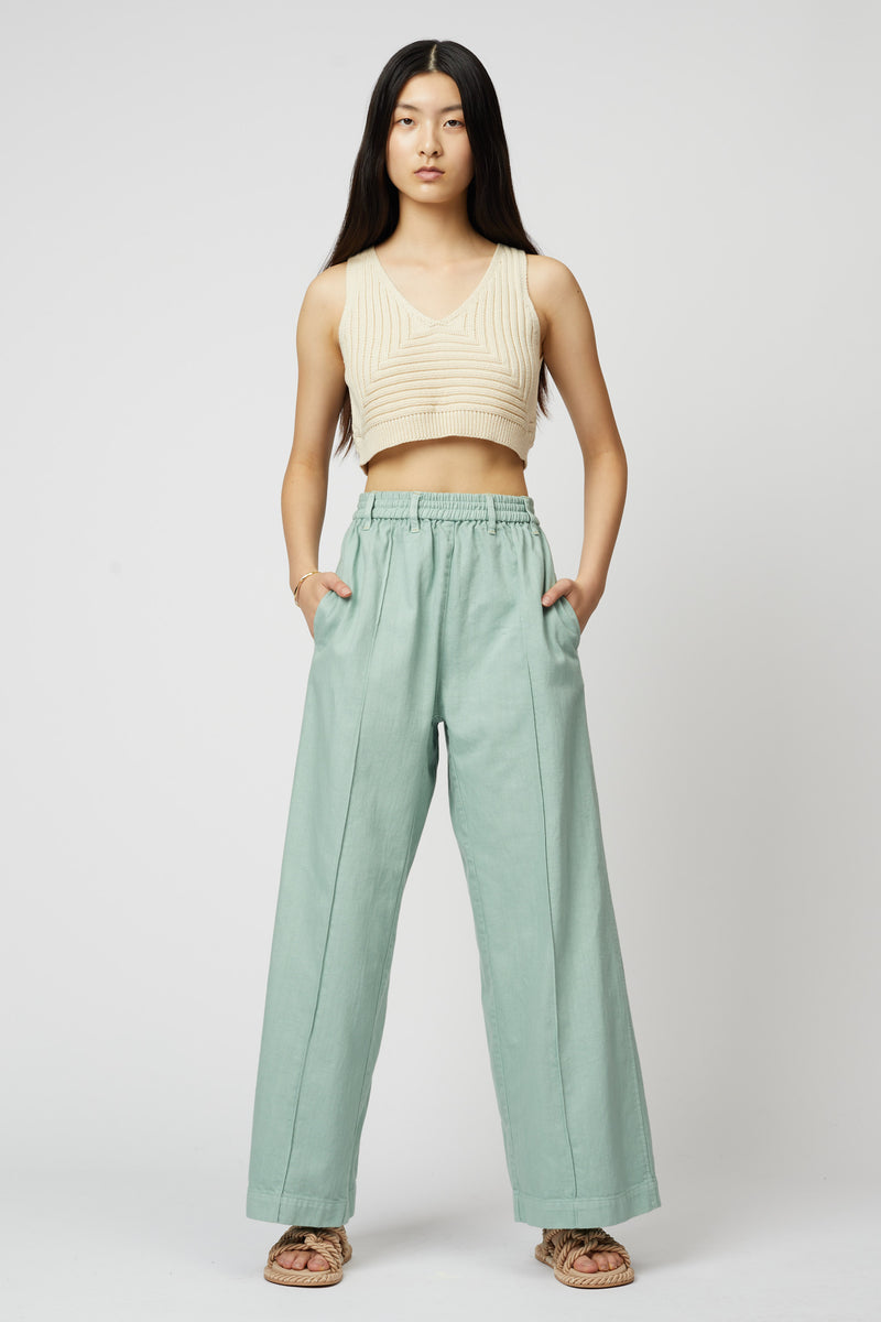 CROPPED RIB TOP