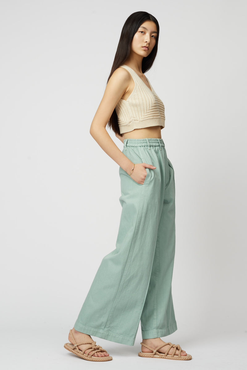 CROPPED RIB TOP