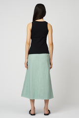 Erin Skirt - Drapey Bio Washed Twill