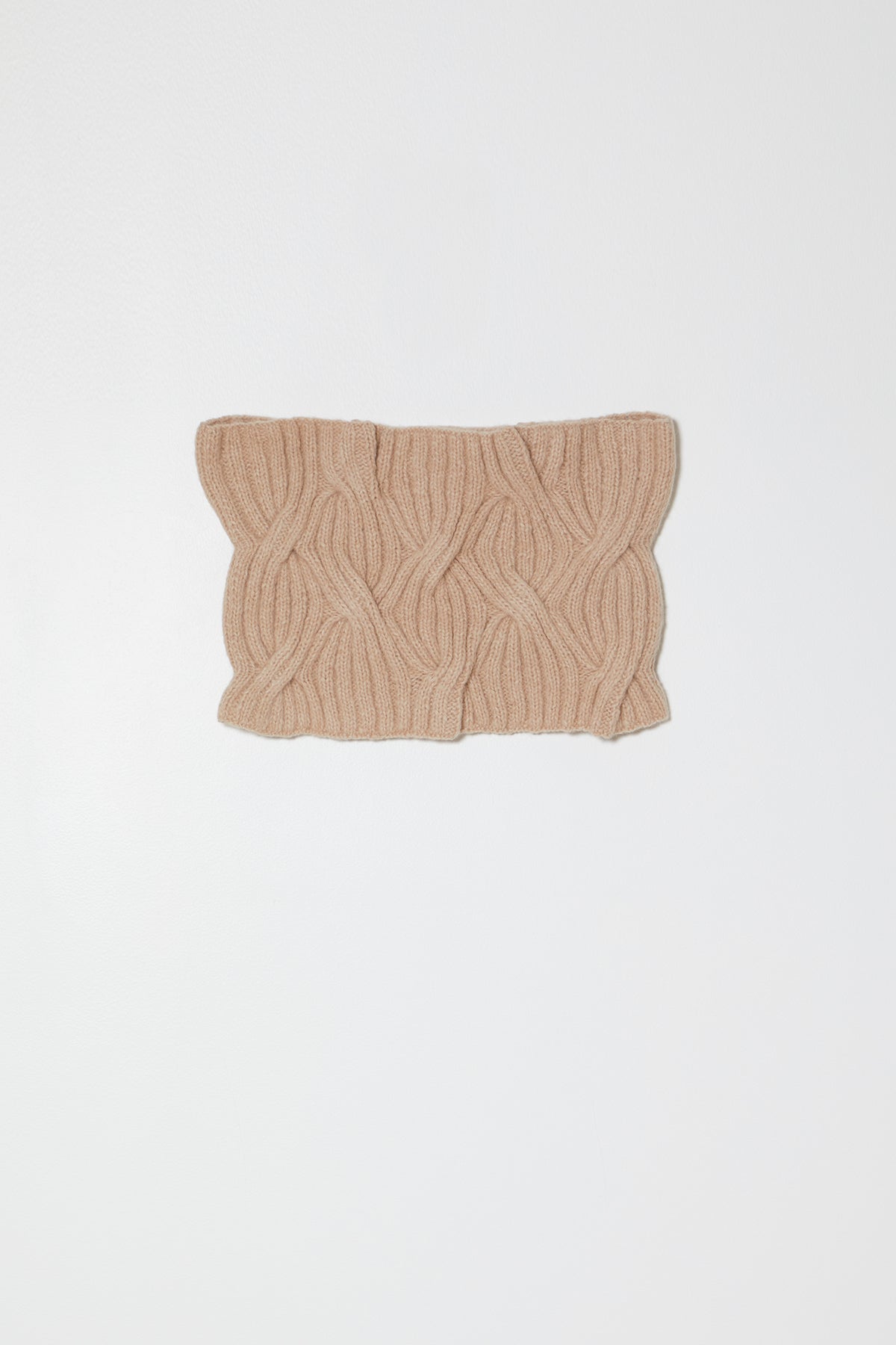 Handknit Wire Cable Neck Warmer