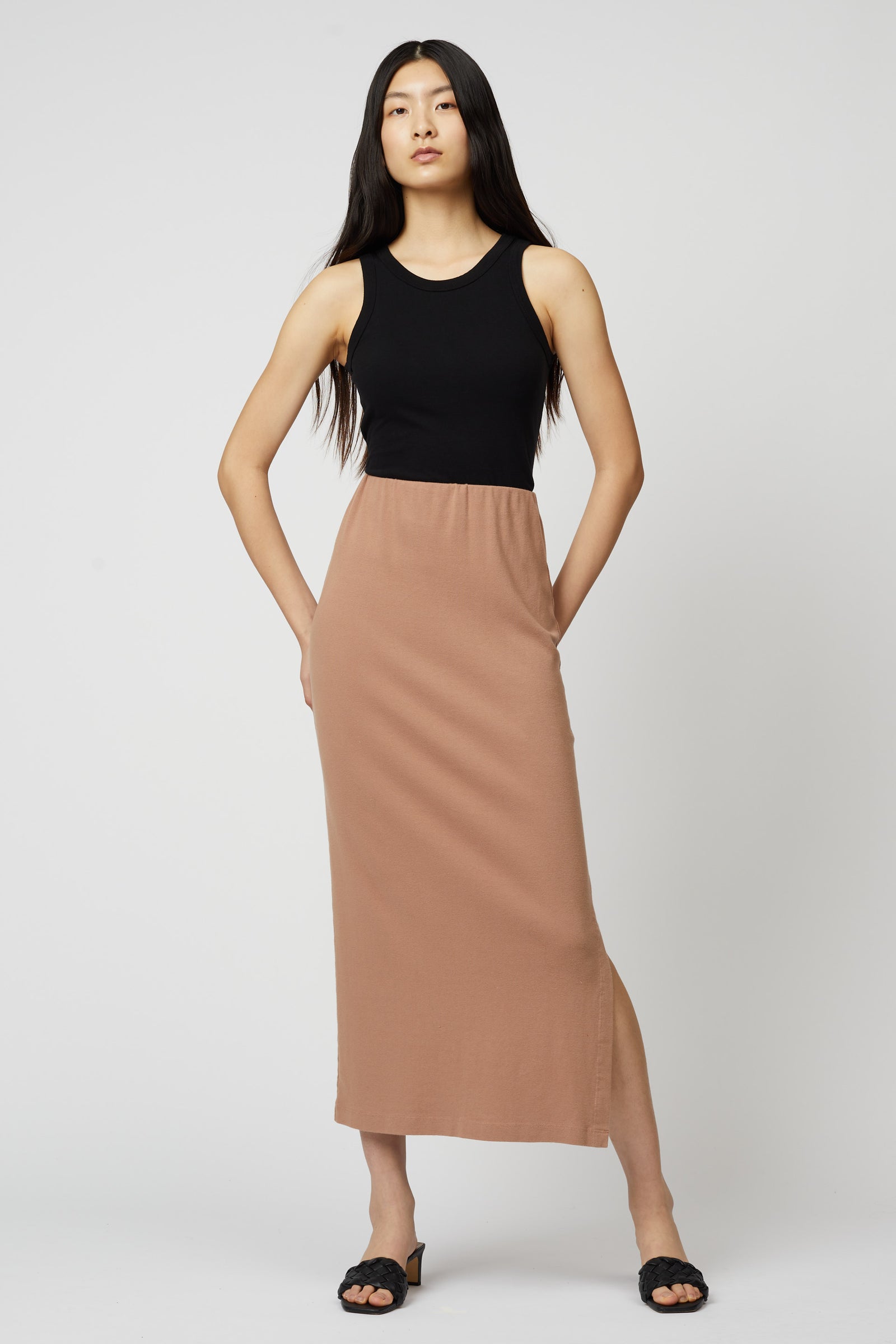 Cotton jersey maxi skirt best sale