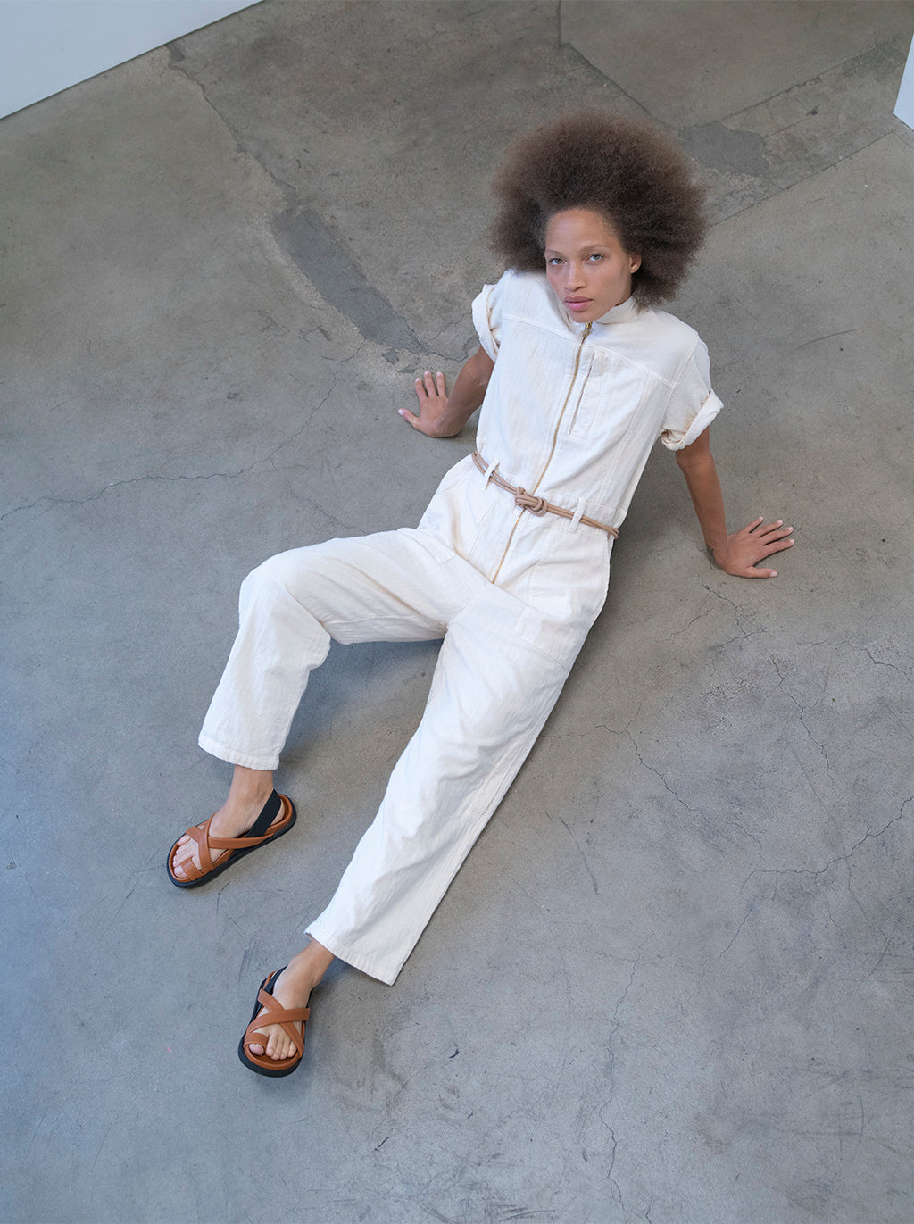 Ailuk Jumpsuit in Double Layer Gauze