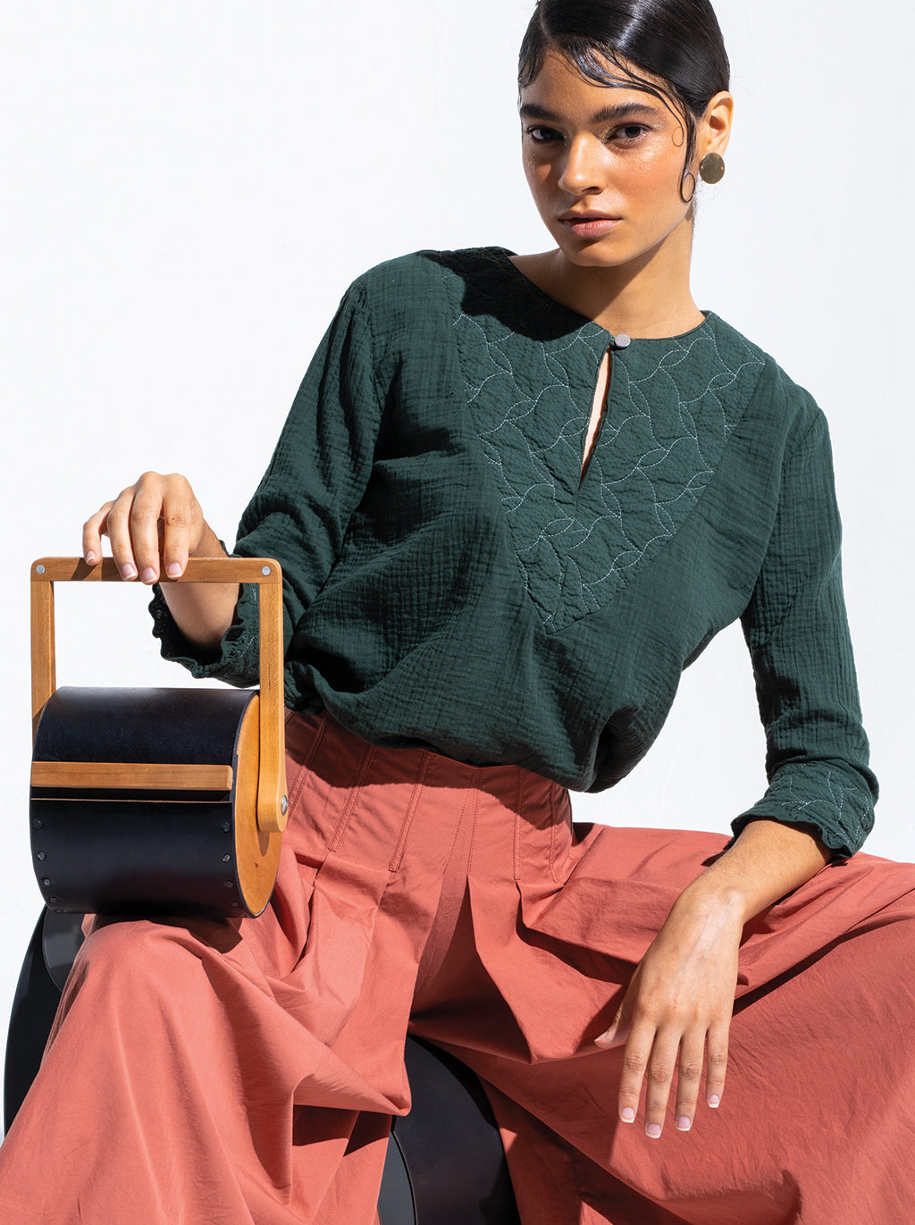 Meadow Top with Japanese Quilt