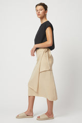 Midi Skirt with Tie