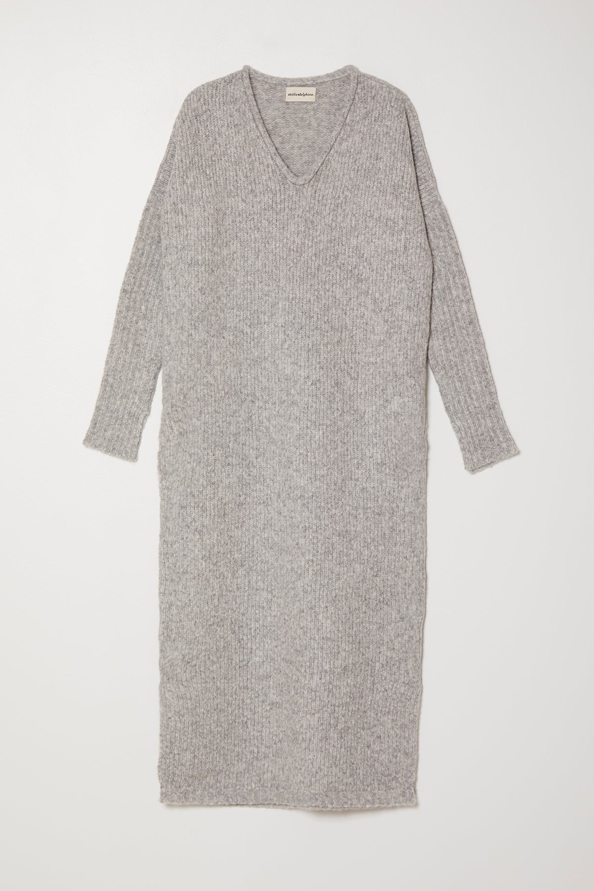 L'Appartement Alpaca Long Gown ニット Relaxed V Neck Alpaca Long Dress