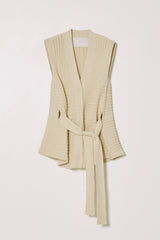 SLEEVELESS CARDIGAN