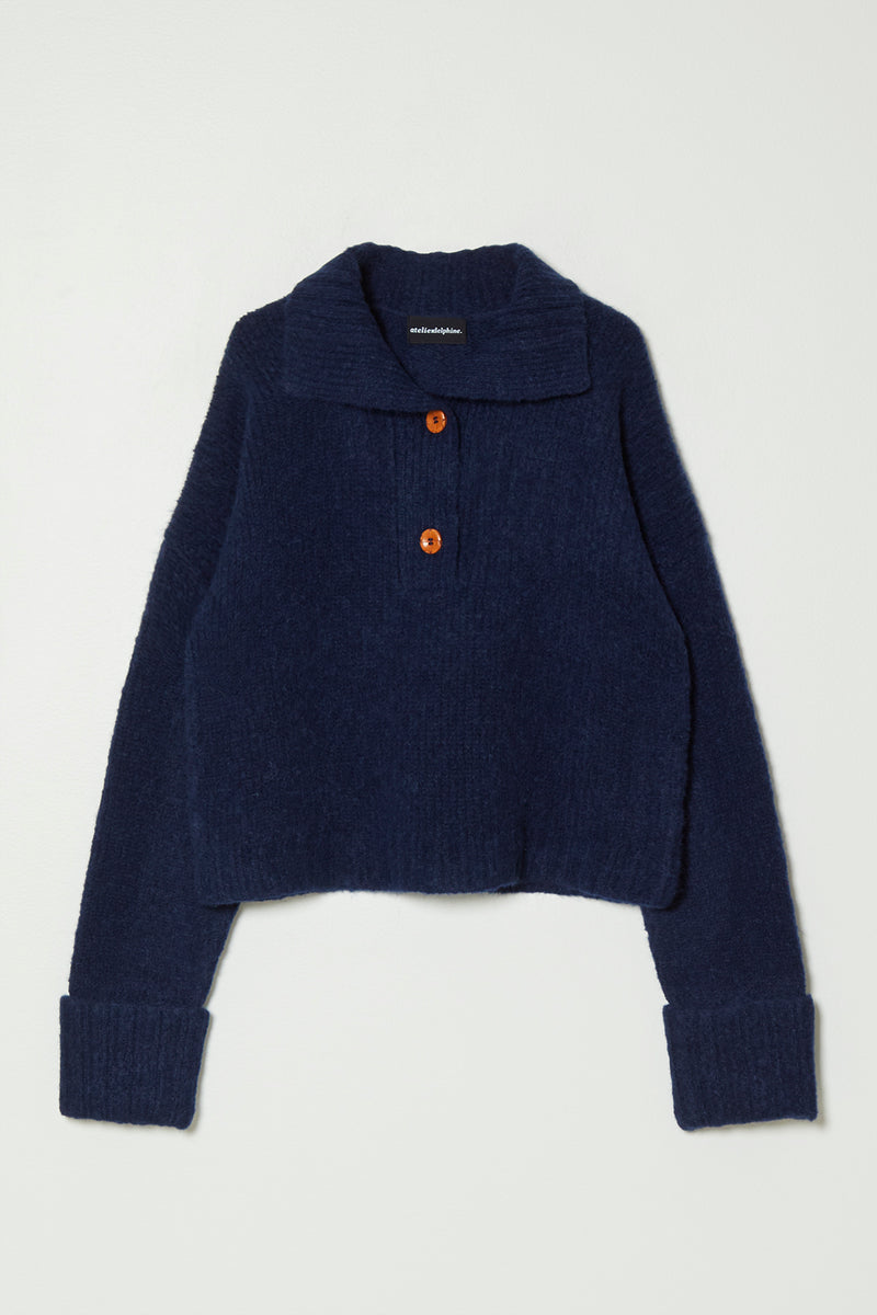 STAND COLLAR JUMPER,  PRE SPRING 24 COLORS