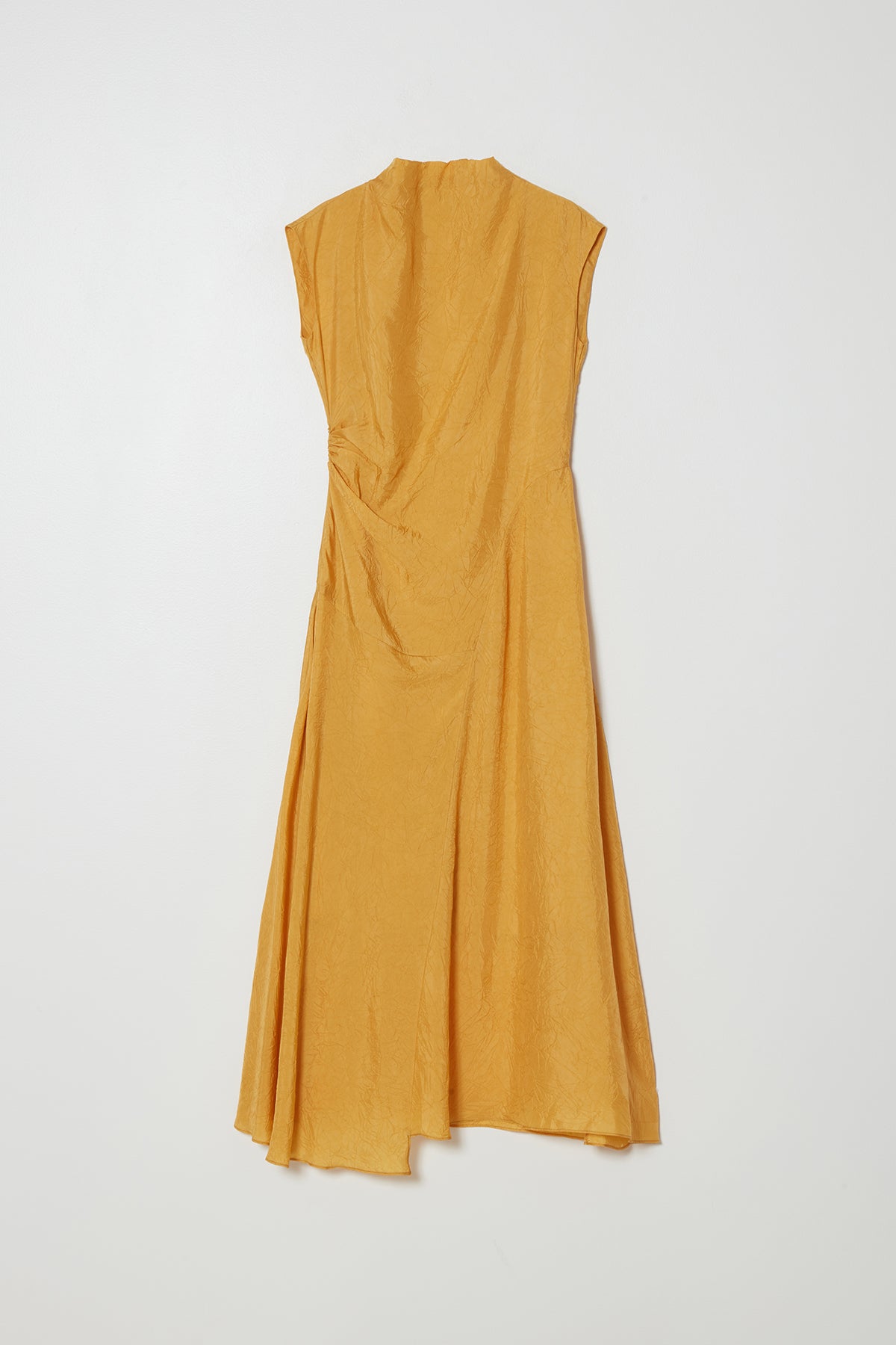 Twisted Crinkled Cupro Dress