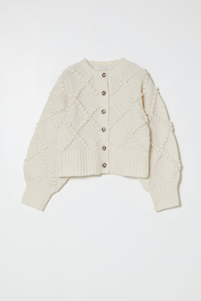 新品同様美品　maison de Dolce. wavy cardigan wavy cardigan/ivory | maison de Dolce.