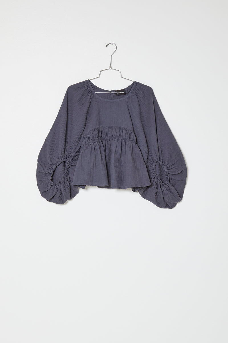 Maeve Blouse in Crinkled Cotton – Atelier Delphine