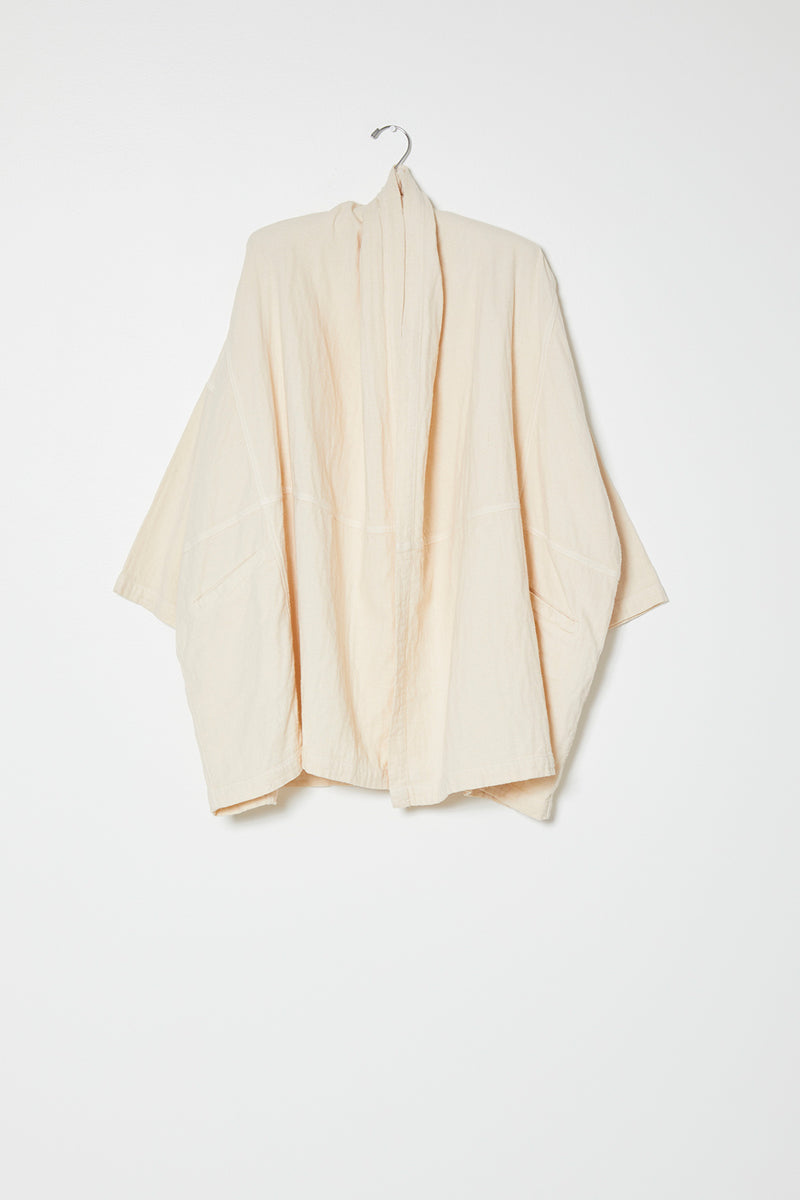 Haori Coat in Heavyweight Double Layered Cotton Gauze, Core Colors
