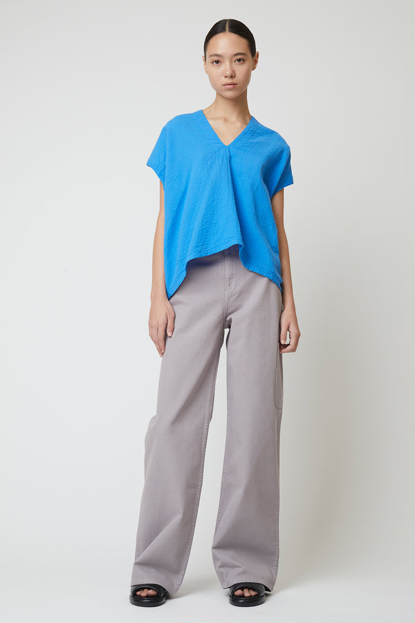 Celeste Top in Crinkled Cotton, Seasonal Colors