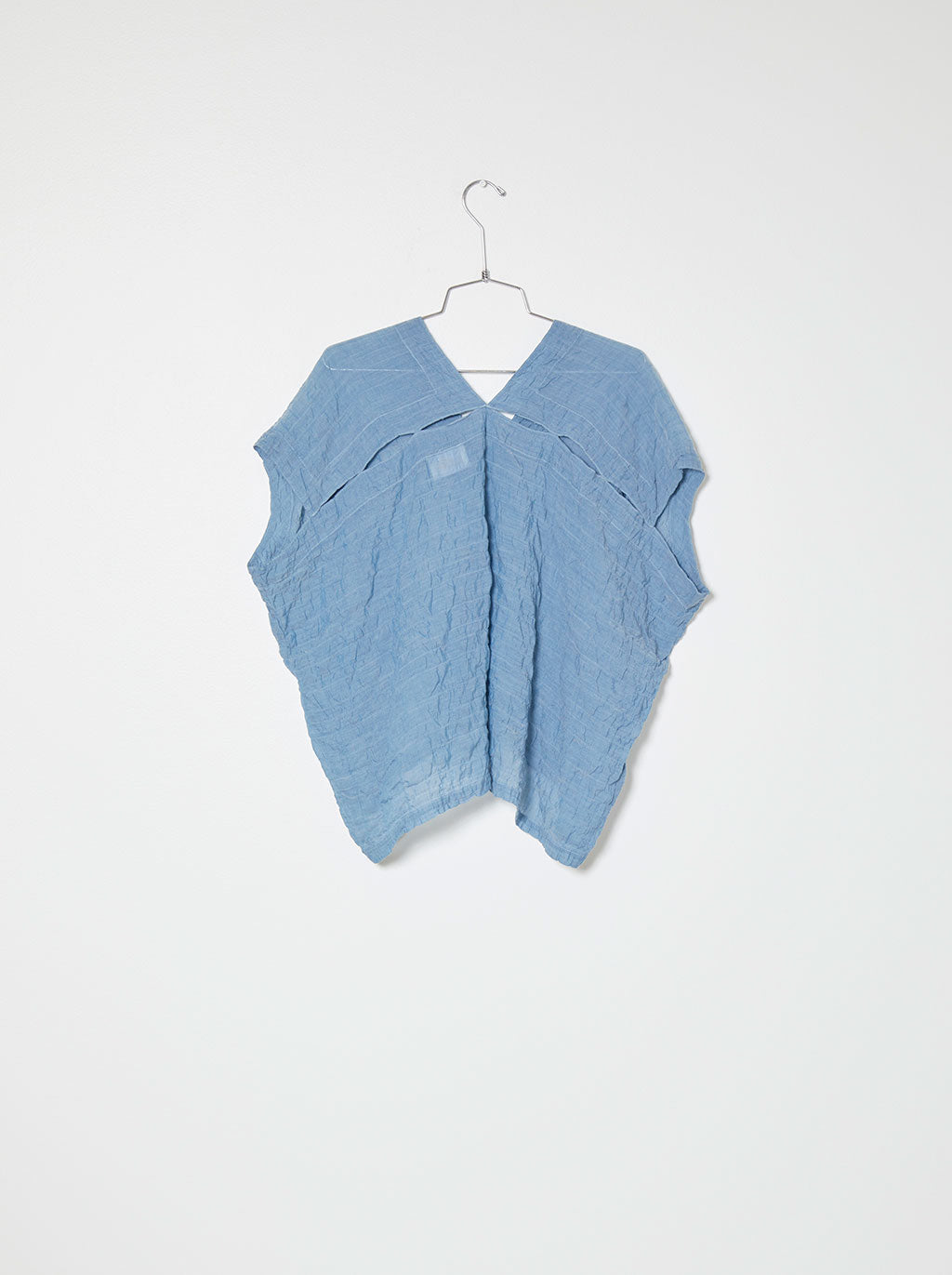 Celeste Top in Wave Cotton