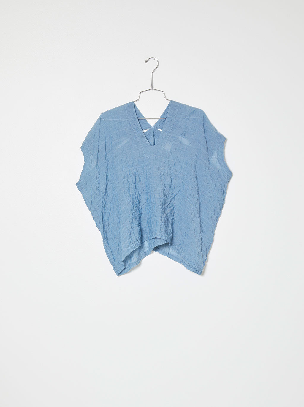 Celeste Top in Wave Cotton