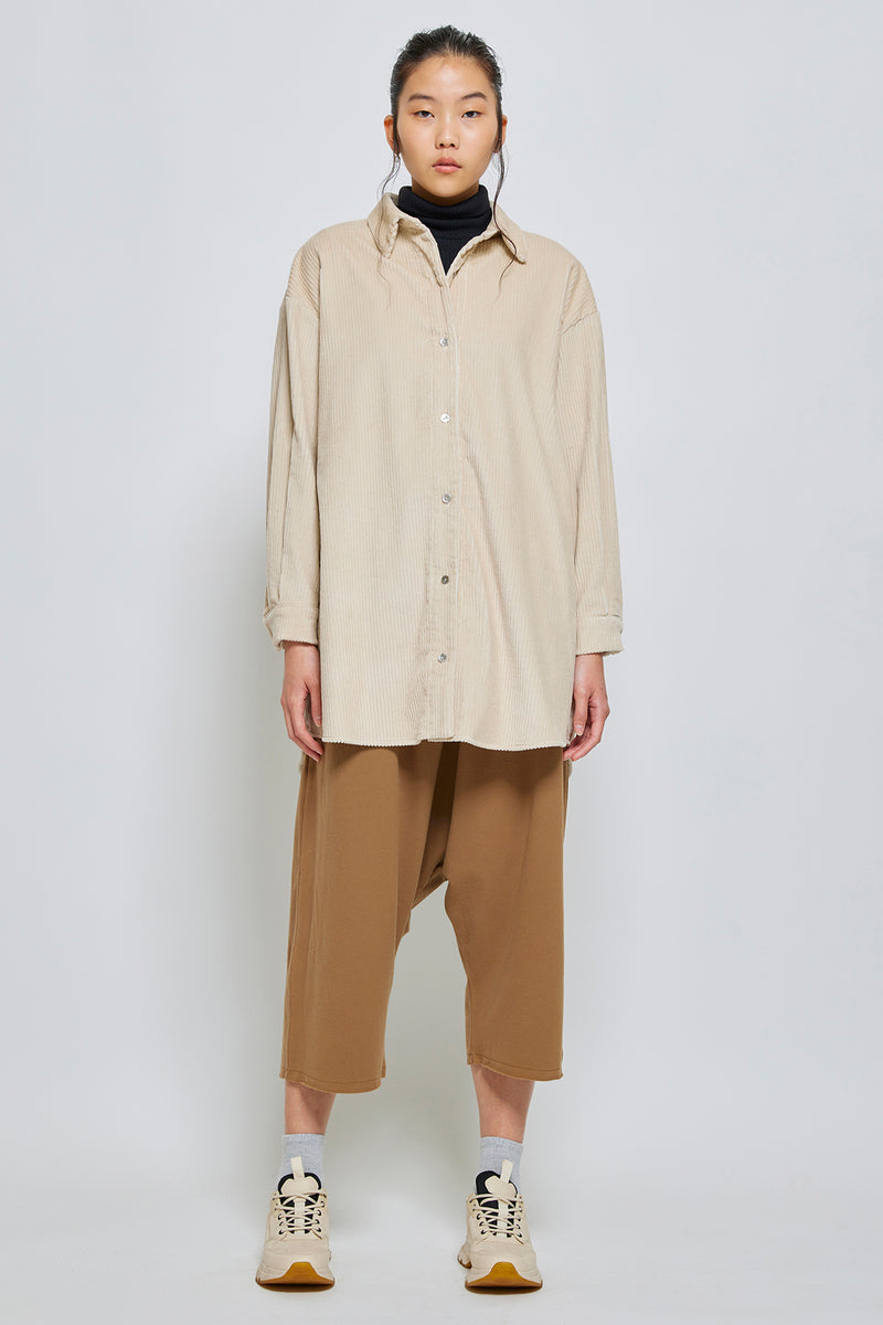 Oversized Overlay in Fat and Smooth Corduroy