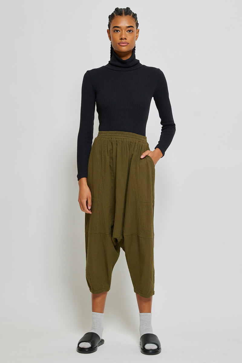 Kiko Pant in Crinkled Cotton, Core Colors