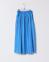 Sunday Skirt Long in Striped Viscose Cotton