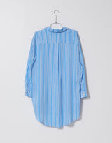 Oversized Overlay in Striped Viscose Cotton