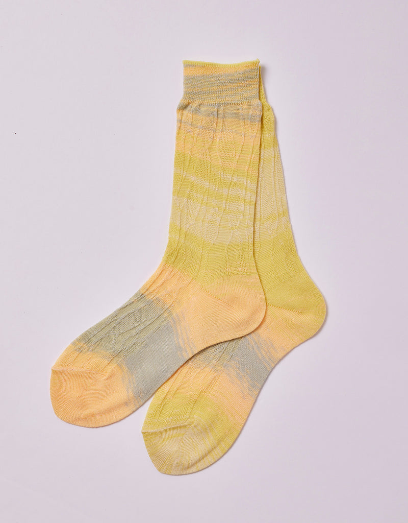 Japanese Leaf Kasuri Socks