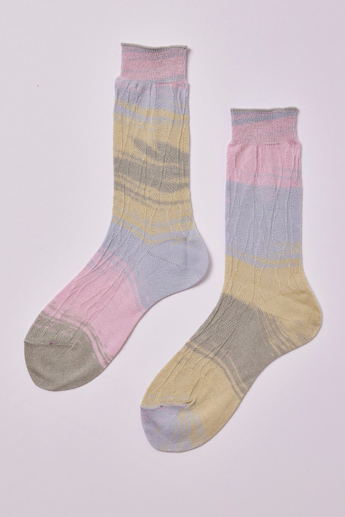 Japanese Leaf Kasuri Socks